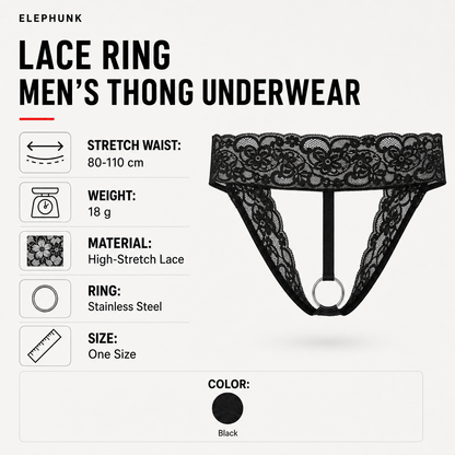 Lace Ring Men's Thong