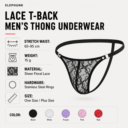 Lace T-Back Thong