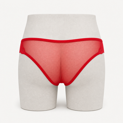 Open Front Lace Bikini  Briefs