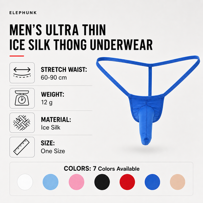 Ice Silk Men's Thong