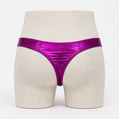 Metallic Low-Rise Thong
