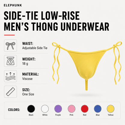Side-Tie Low-Rise Thong